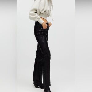 KAIA X ZARA COATED JEANS